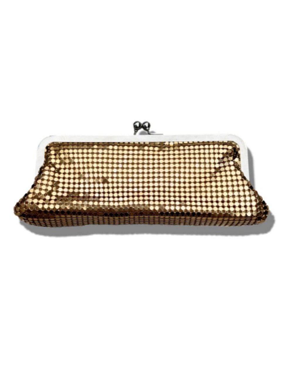 Vintage Gold Mesh Convertible Evening Clutch/Purse